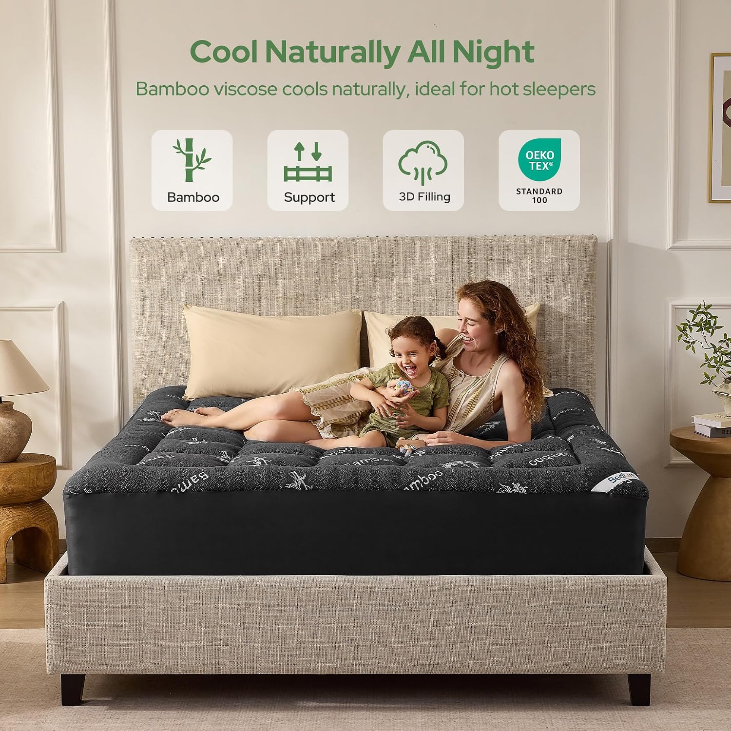 Thumbnail 1 de BEDLORE Mattress Topper Double Bed