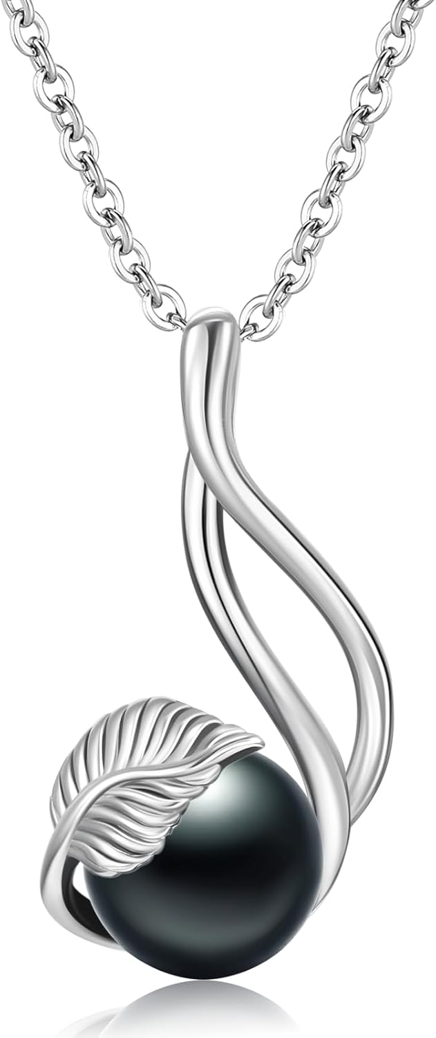 Thumbnail 4 de LONAGO Süßwasserperle Anhänger Halskette mit Infinity-Design aus 925er Sterlingsilber für Damen