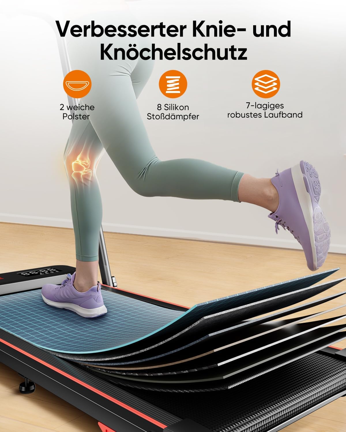 Thumbnail 6 de 6‑in‑1 Laufband klappbar 10% Steigung