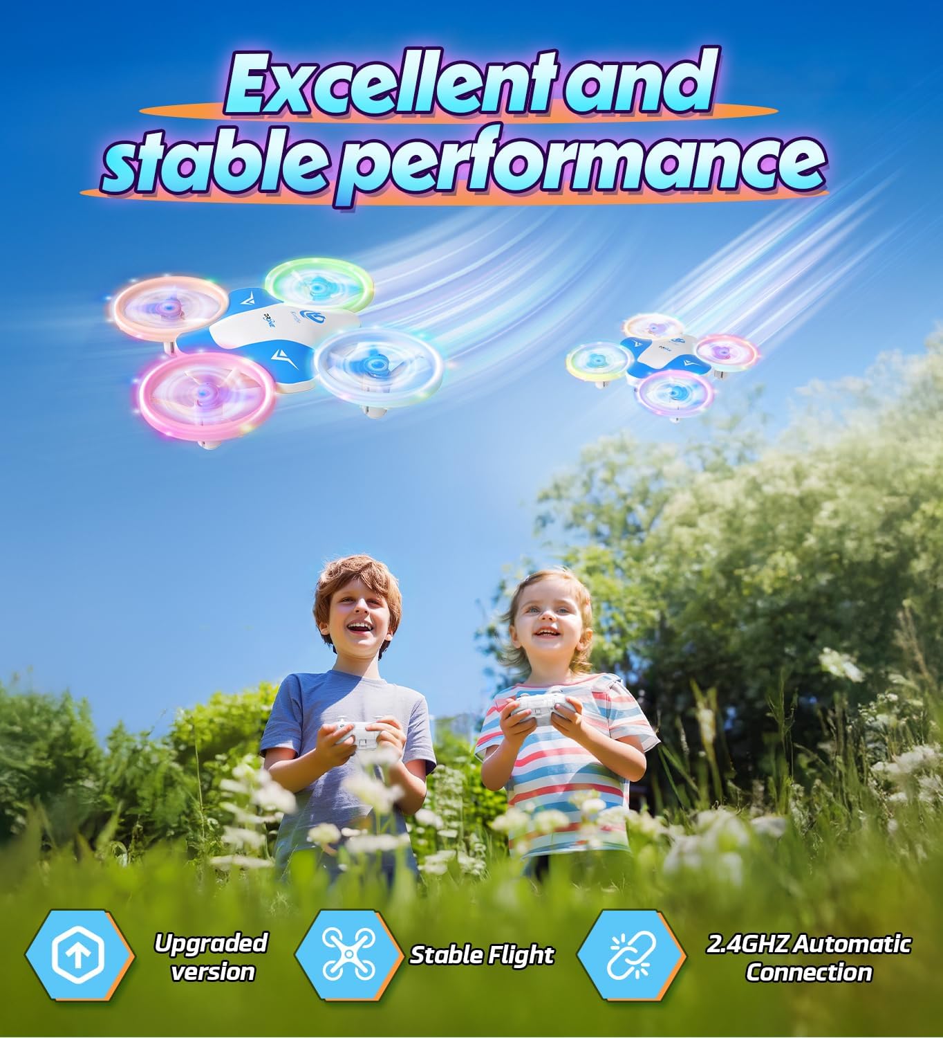 Detalle 2 de Korffe Mini Drone 3-battery kids quadcopter 🚁