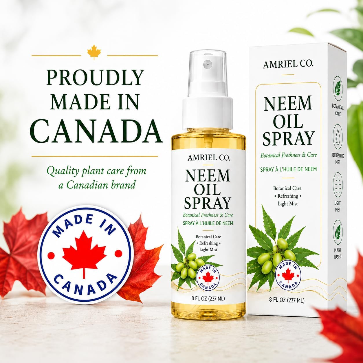 Thumbnail 6 de Amriel Co Neem Oil Spray, 8 fl oz (237ml), Cold-Pressed and Multipurpose