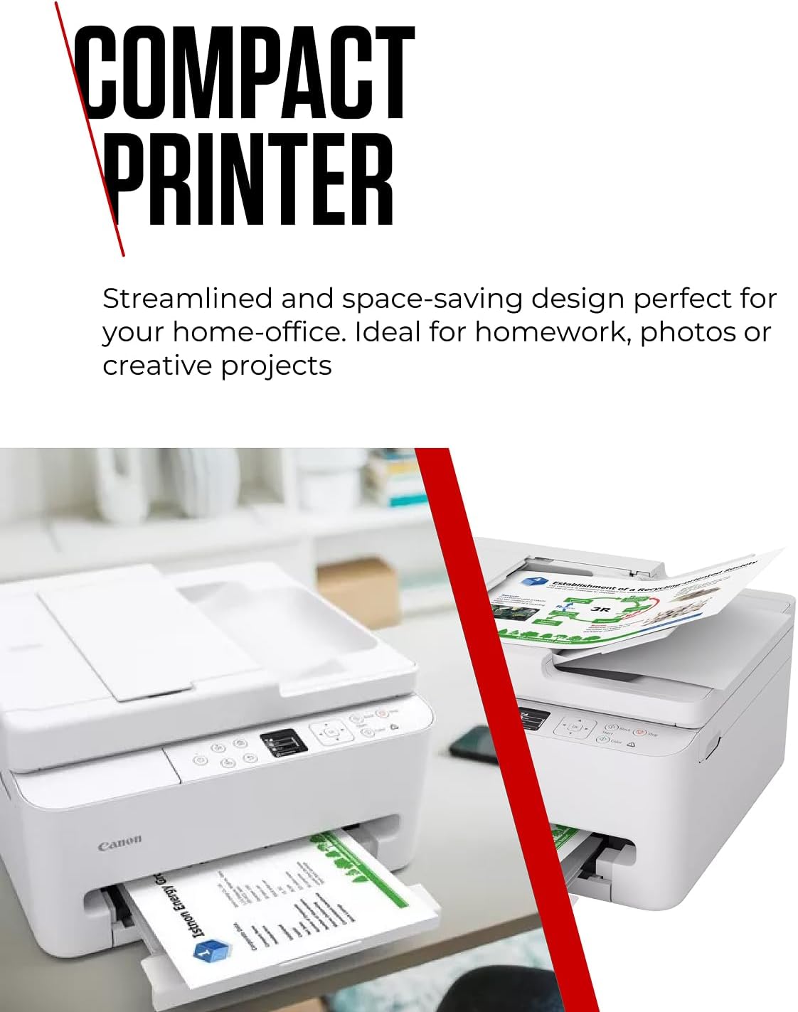 Detalle de Canon PIXMA TS7550I: A compact, wireless all‑in‑one for home offices