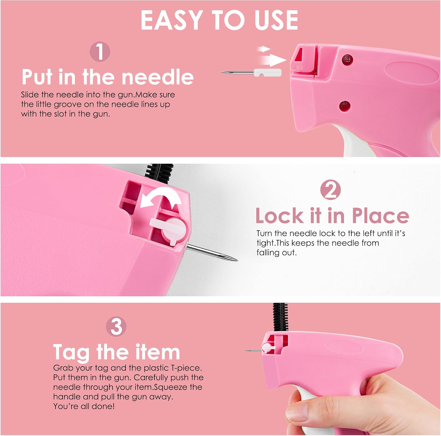 Detalle de Scopck S-3.7 Stitch Gun for Clothes with 5mm Fasteners and 6 Needles