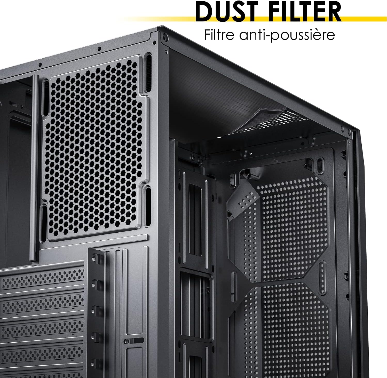 Thumbnail 5 de EMPIRE GAMING Ruby PC-Gehäuse: ARGB-Mittel-Tower für ATX, mATX & ITX mit 4×120-mm 5V-Lüftern