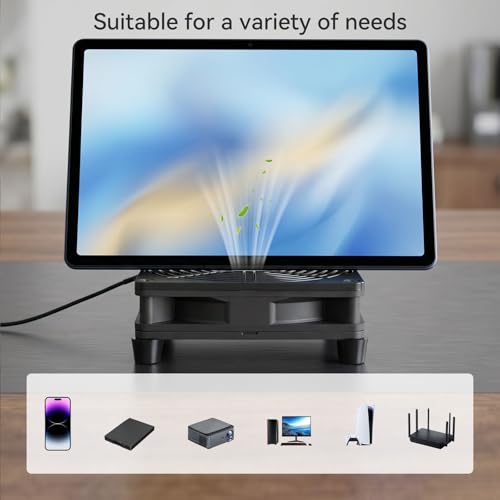 Thumbnail 6 de ELUTENG USB PC Cooling Fan 14cm: 3-Speed Hydraulics, Quiet 5V USB Cooler