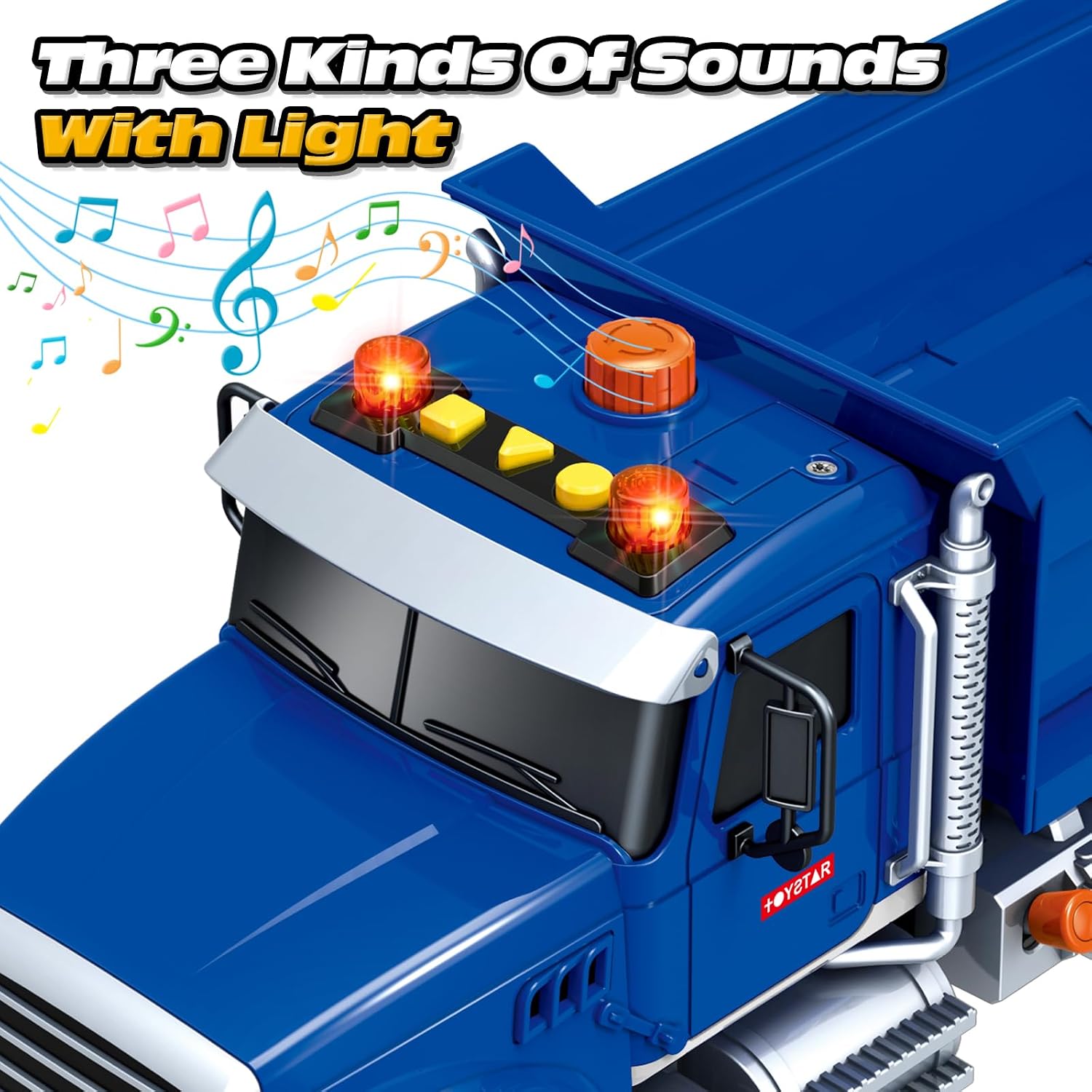 Detalle de SpringFlower Large Dump Truck Toy (15 in) with Sound and Light for Ages 3–7