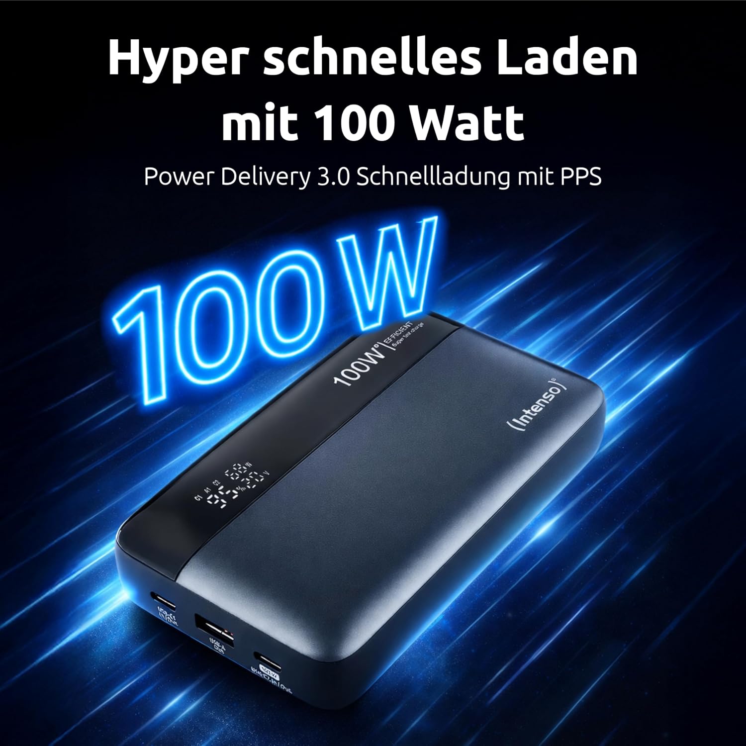 Detalle 2 de Intenso HE20000 – powerbank 20 000 mAh z Power Delivery 100 W