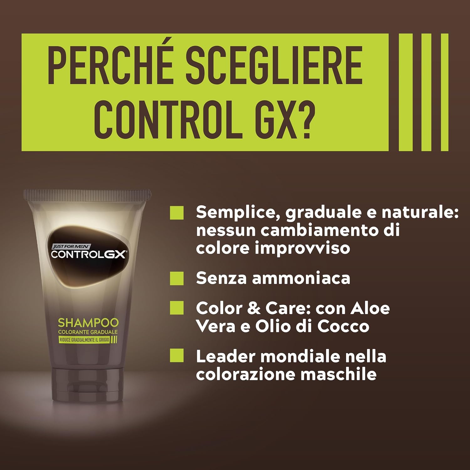 Thumbnail 6 de Just for Men Control GX Shampoo Anti-Grigio 118 ml