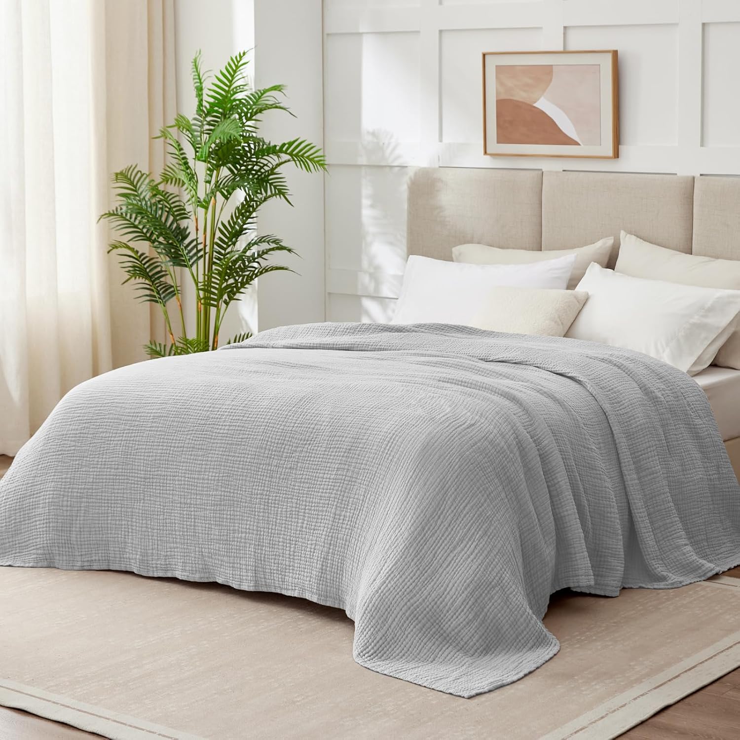 Detalle 2 de Kozyhvn Muslin Cotton Blanket Queen 90 x 90