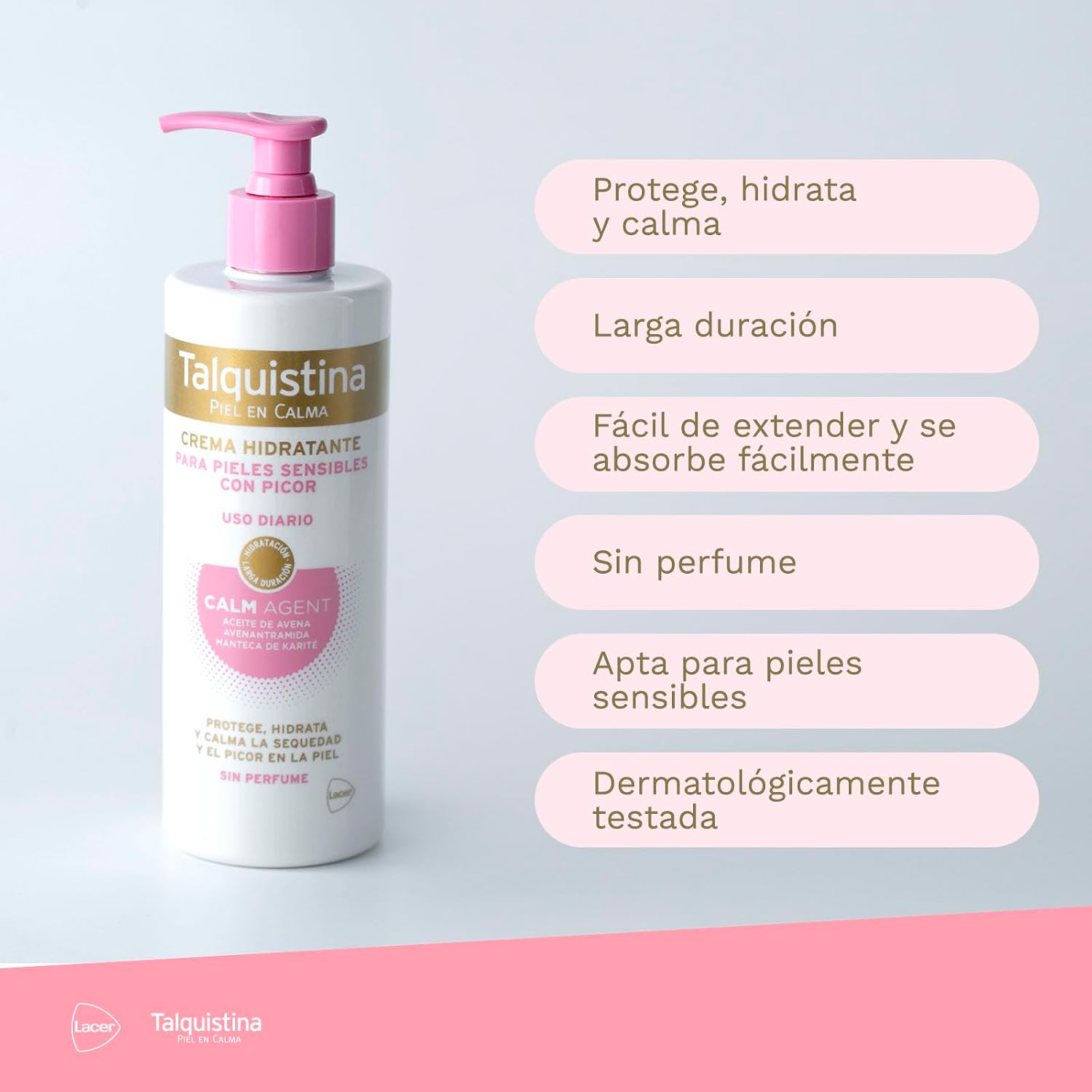 Thumbnail 3 de Talquistina Crema Hidratante 400 ml: alivio diario para pieles con picor