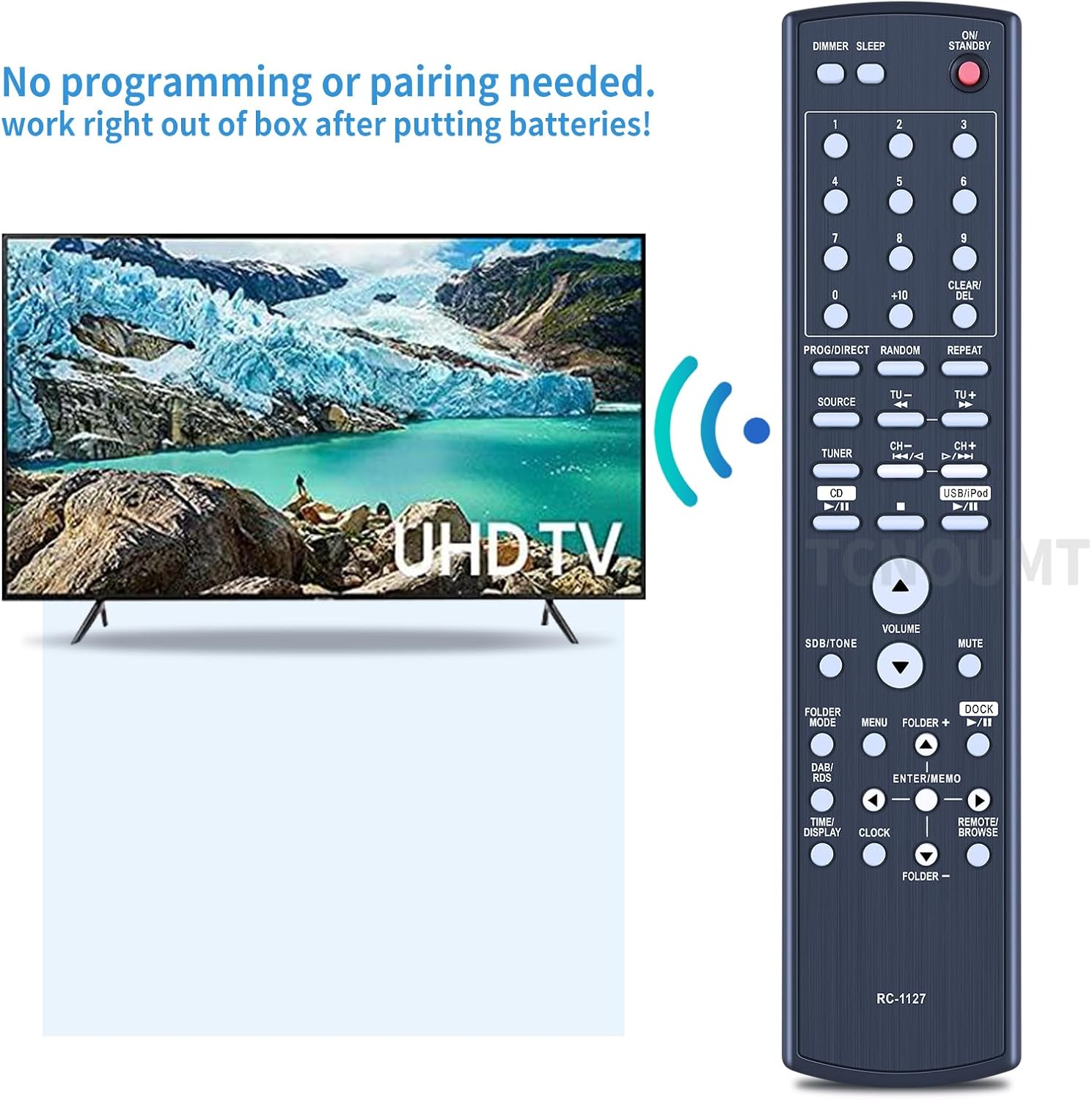 Thumbnail 5 de TCNOUMT RC-1127 Remote Control Replacement for Denon DM38 Series