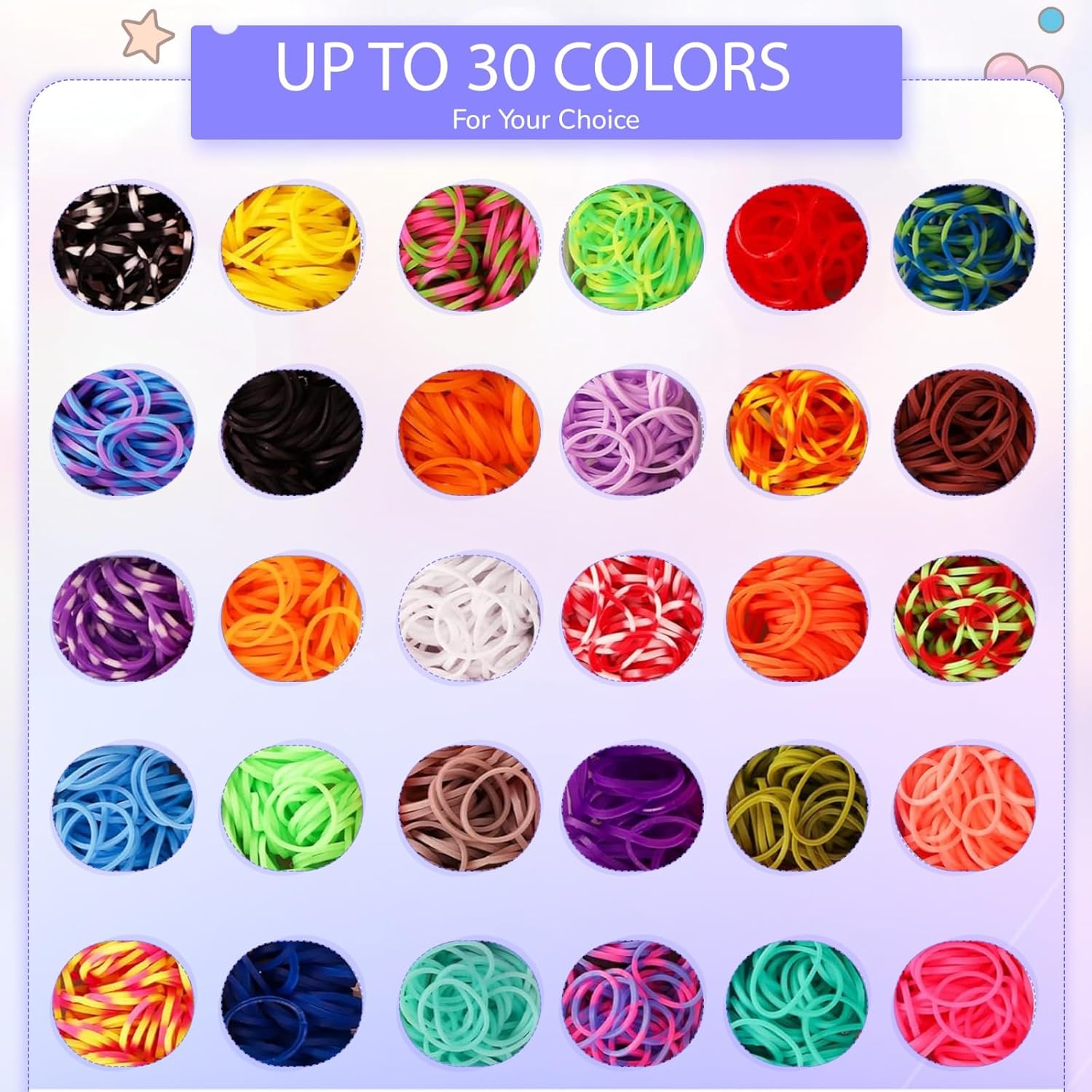 Thumbnail 2 de BIZEE 2700+ Loom Bands Starter Kit with Refills, Charms, Beads, Clasps & Storage Box