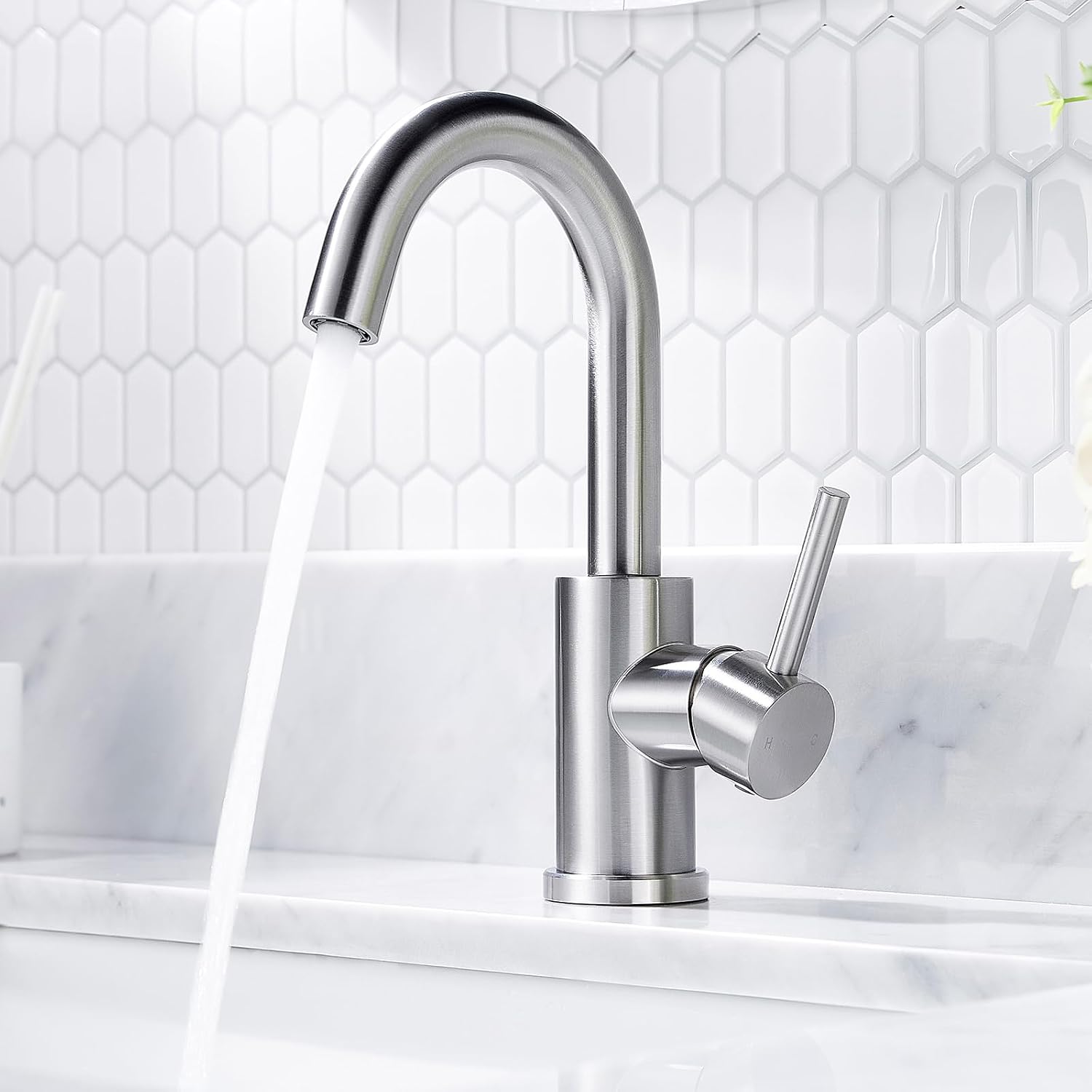 Detalle 2 de FORIOUS Wasserhahn Bad 360° Edelstahl