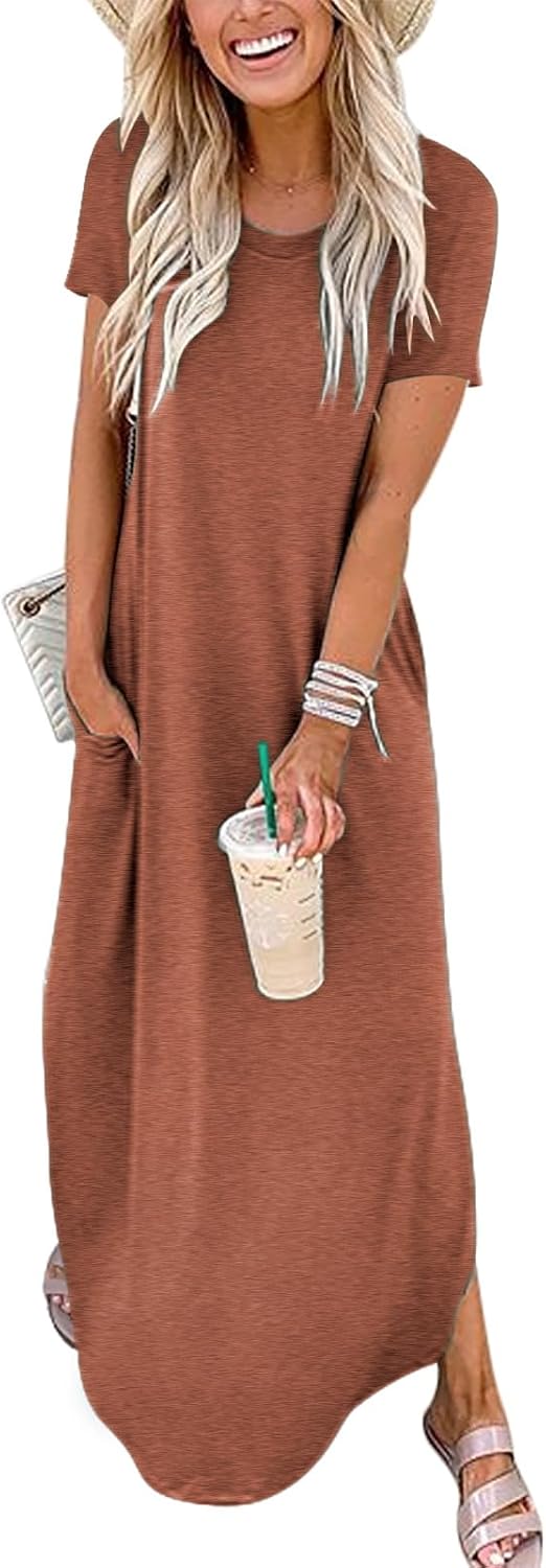 Detalle de ANRABESS Maxi Dress Short Sleeve