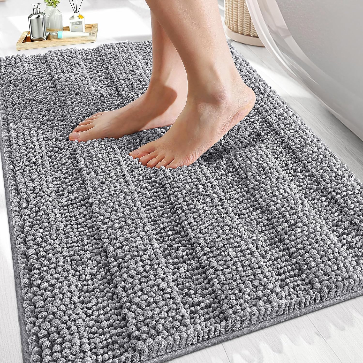 Detalle de OLANLY 30x20 Bathroom Rugs 🛋