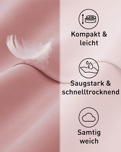 Detalle de Fit-Flip Microfaser Handtücher: Kompakt, saugstark und pflegeleicht