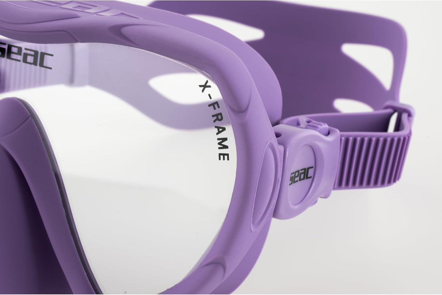 Thumbnail 4 de SEAC X-Frame masque de plongée sans cerclage en silicone, mono-hublot en verre trempé