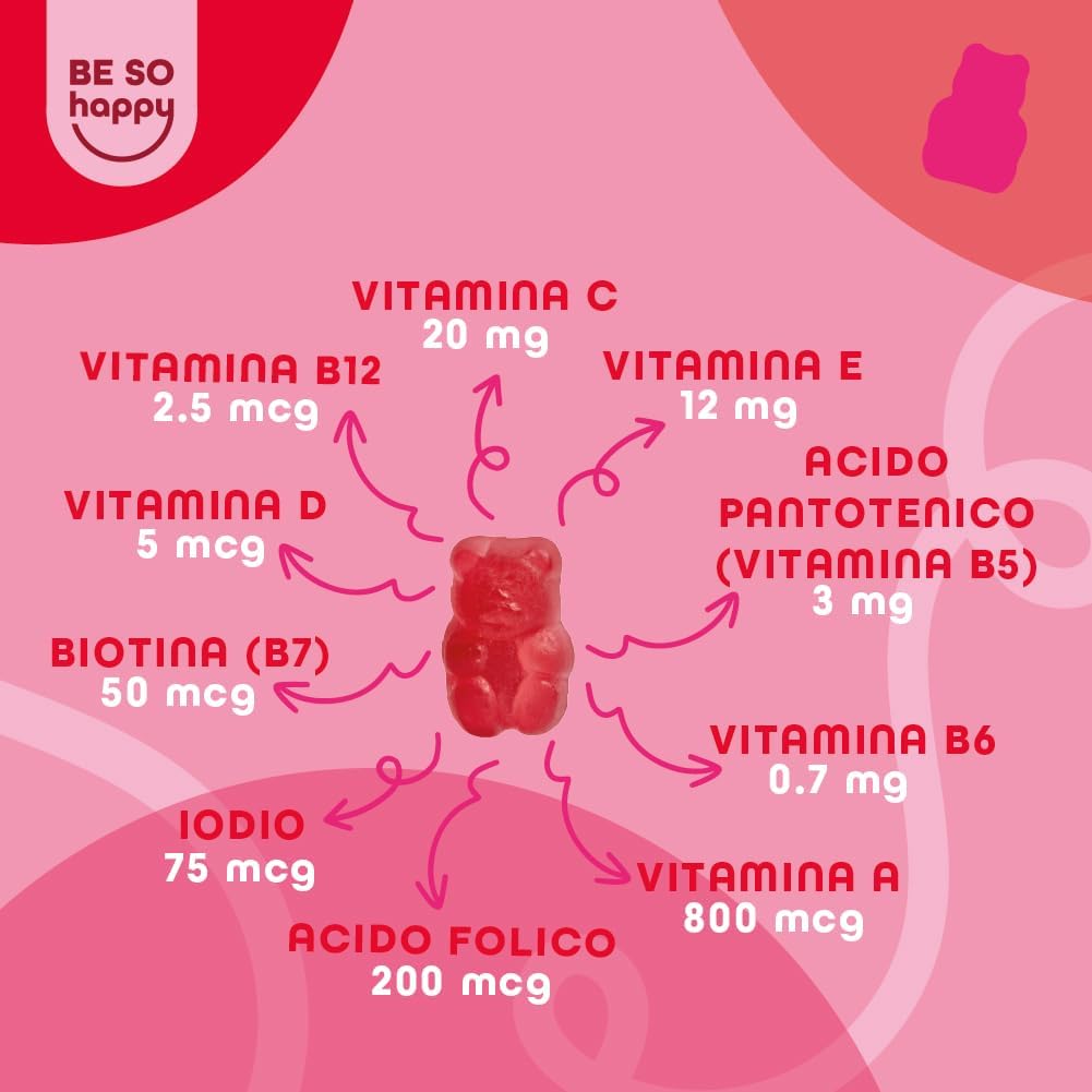 Detalle de Be So Happy Multivitaminico Completo 13 vitamine e minerali 🍬