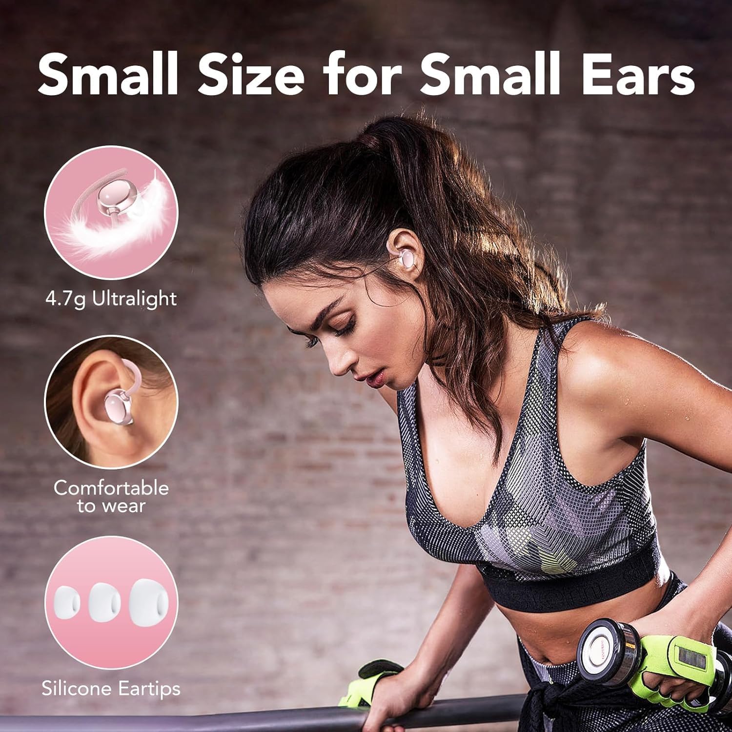 Thumbnail 4 de Ecouteurs Bluetooth sans fil Sport avec écran LED, Bluetooth 5.3, jusqu’à 120 h et micro CVC 8.0