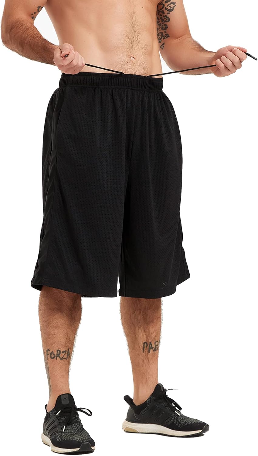 Thumbnail 2 de HQUEC Men's 12" Athletic Shorts: Lightweight, Loose-Fit Basketball Shorts with Pockets