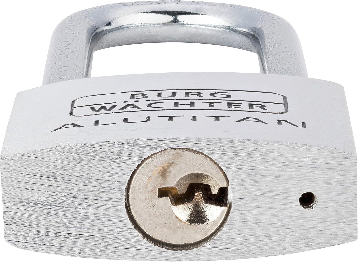 Detalle de BURG-WÄCHTER Vorhangschloss Alutitan 770 HB 40 65 SB – robustes Aluminiumschloss für hohe Sicherheit