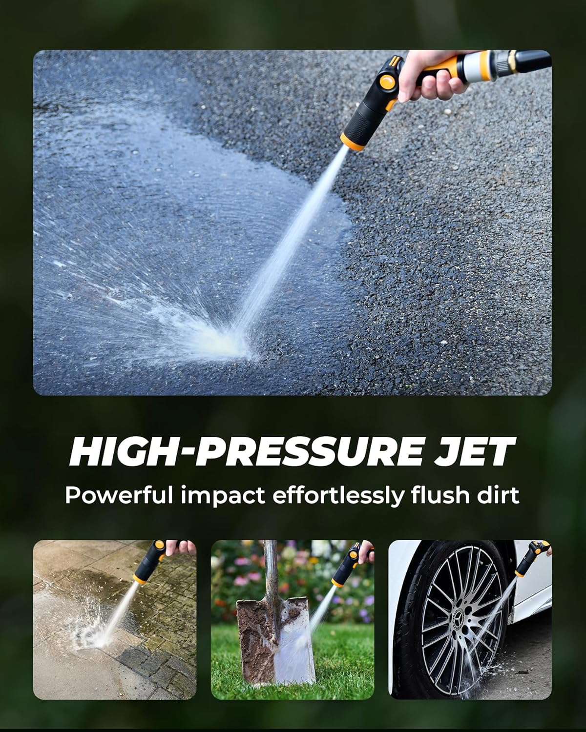 Thumbnail 5 de RAINPOINT Multi-Garden Hose Spray Gun with 3 Detachable Nozzles