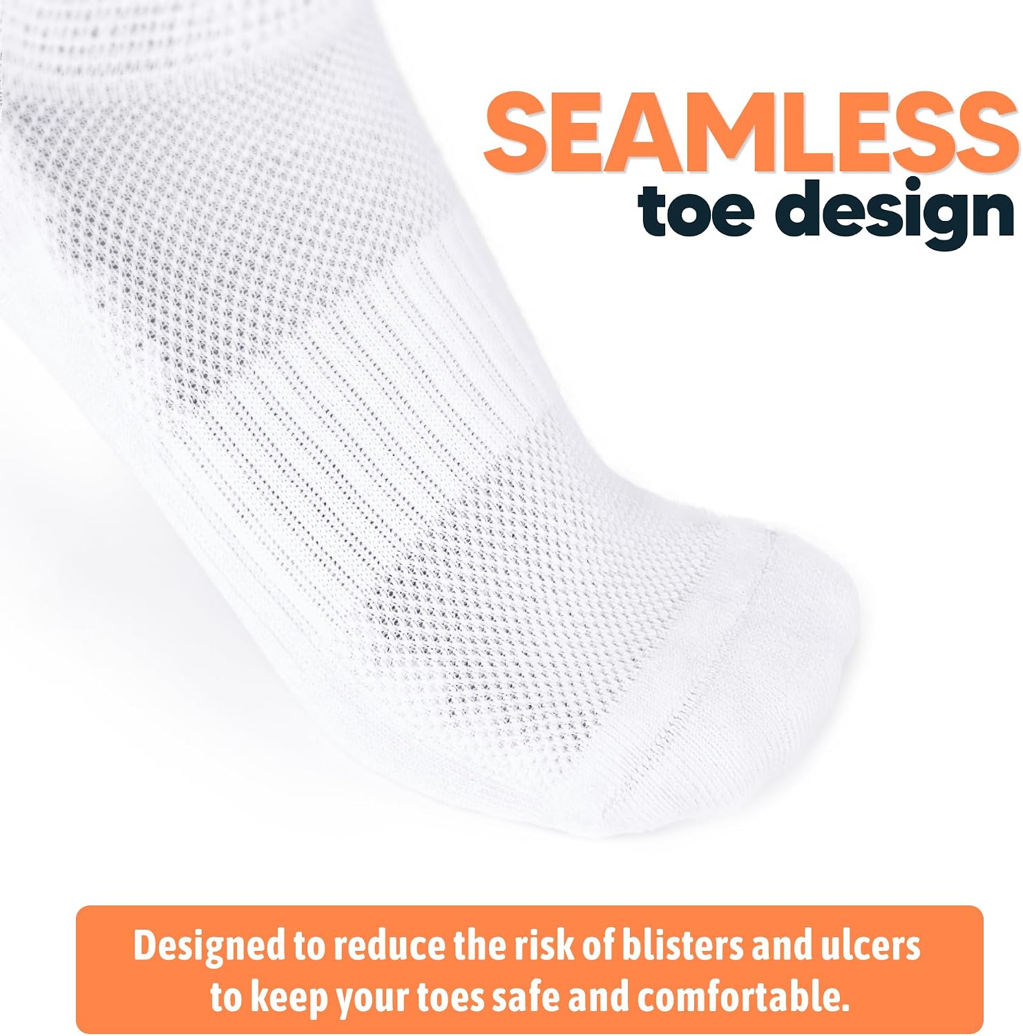 Detalle de Viasox EasyStretch™ Diabetic Socks for Men and Women, Non-Binding Top