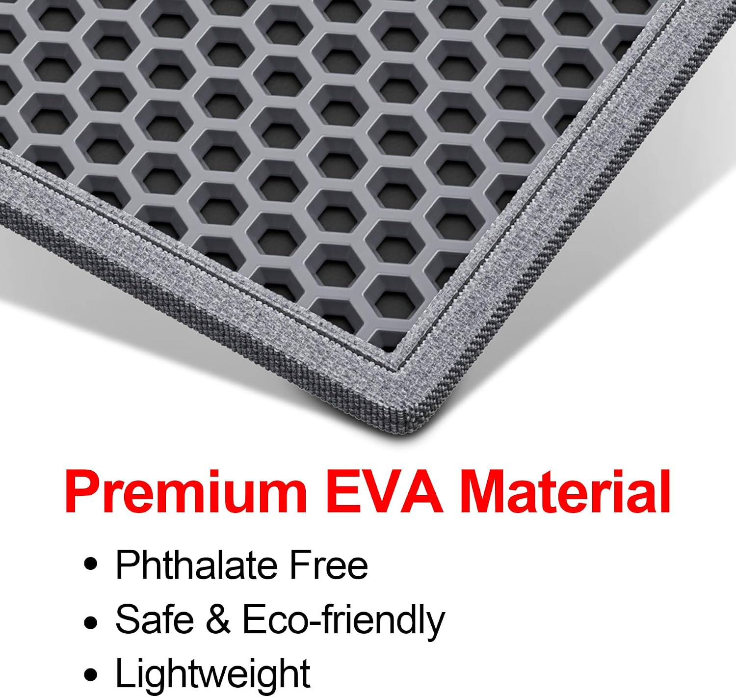 Thumbnail 4 de Waretary 36x30in /90 x 76 cm -Grey Cat Litter Mat, Double-Layer EVA