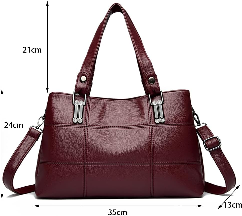 Thumbnail 4 de Sacmill Women's PU Leather Crossbody Bag — Medium with 3 Compartments