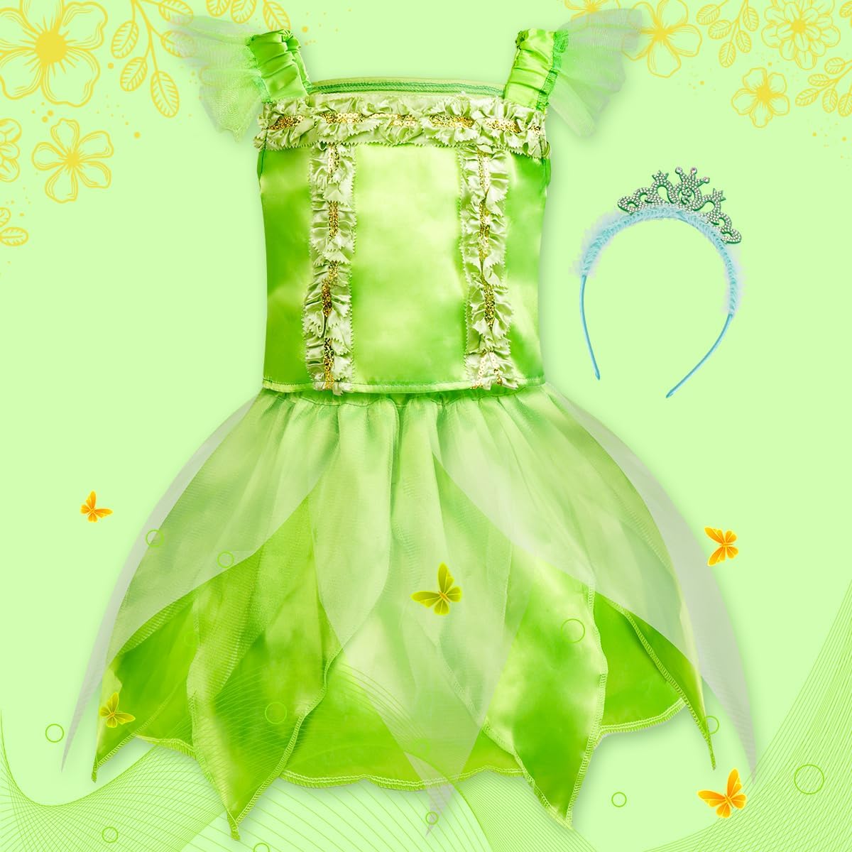Thumbnail 4 de MELAND Princess Costumes 4-Pack for Girls 3-8