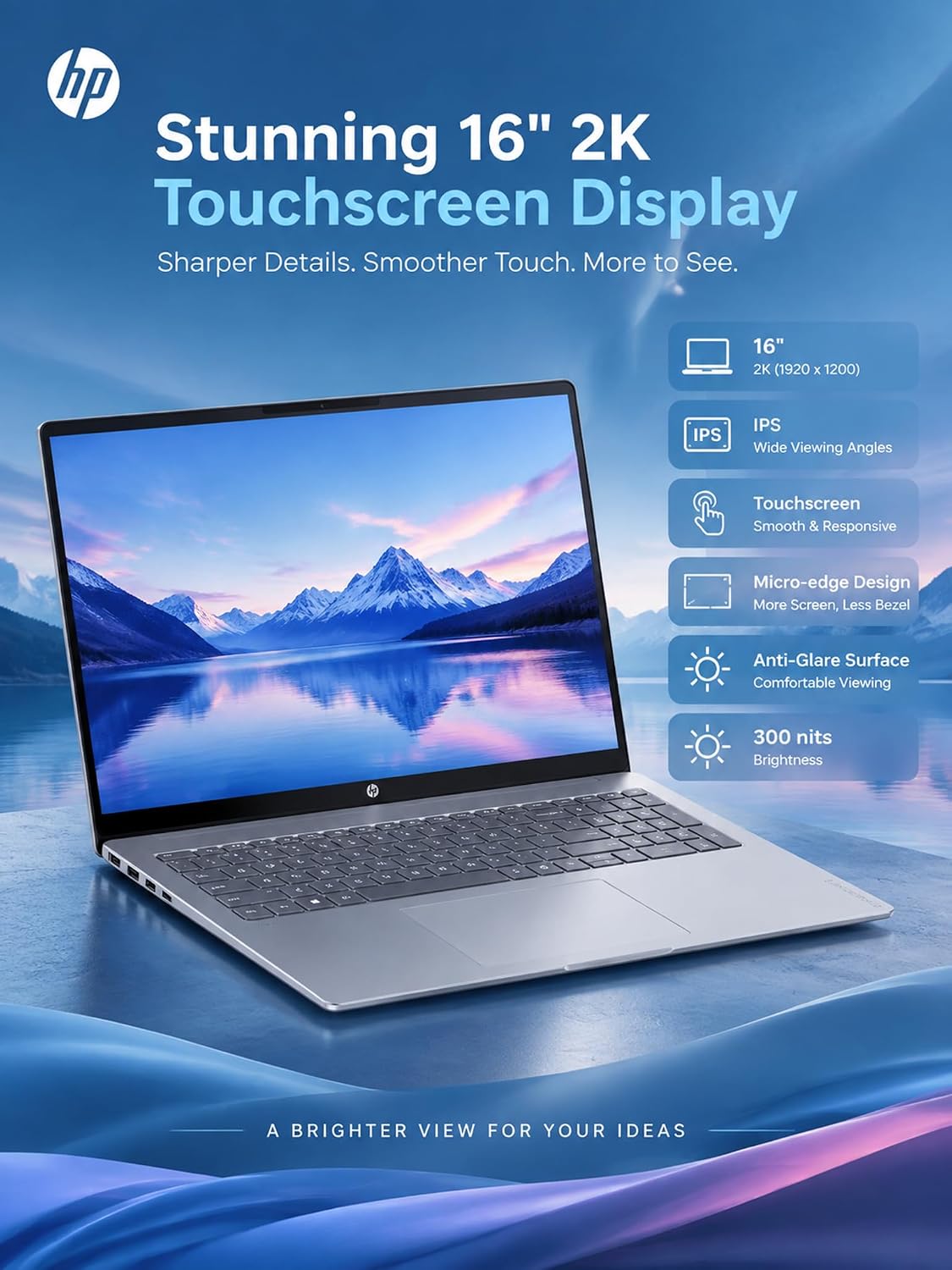 Thumbnail 2 de HP Touchscreen Laptop 16-inch