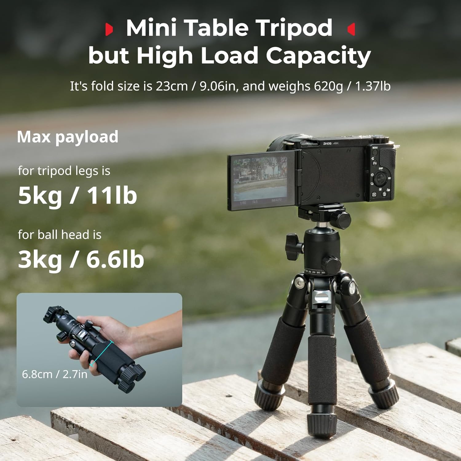Detalle 2 de Smallrig VT-20Pro trépied 53,8 cm ⚙