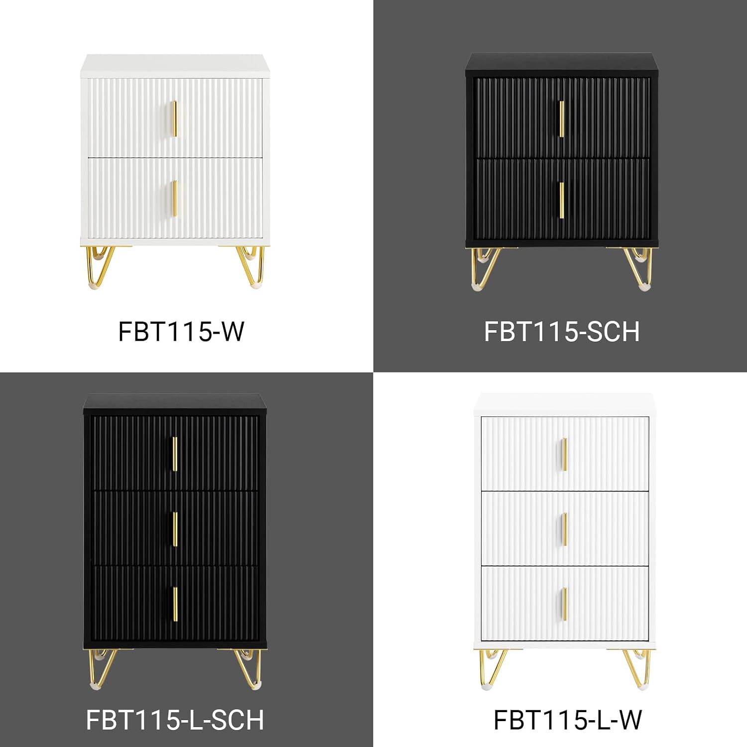 Thumbnail 5 de SoBuy FBT115-Wx2 table de chevet 2 pièces