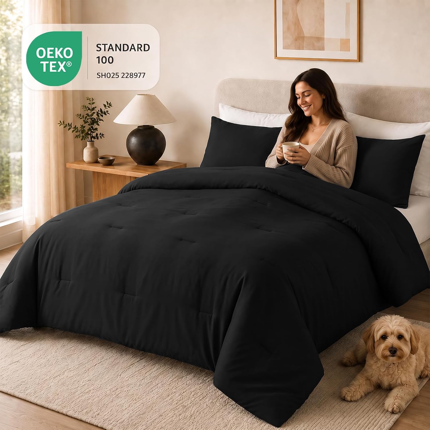Thumbnail 4 de CozyLux Queen Comforter Set 88x88