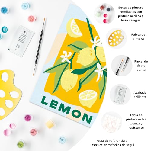 Detalle de Ravensburger CreArt 18x24 cm, peinture par numéros lemon ⚙