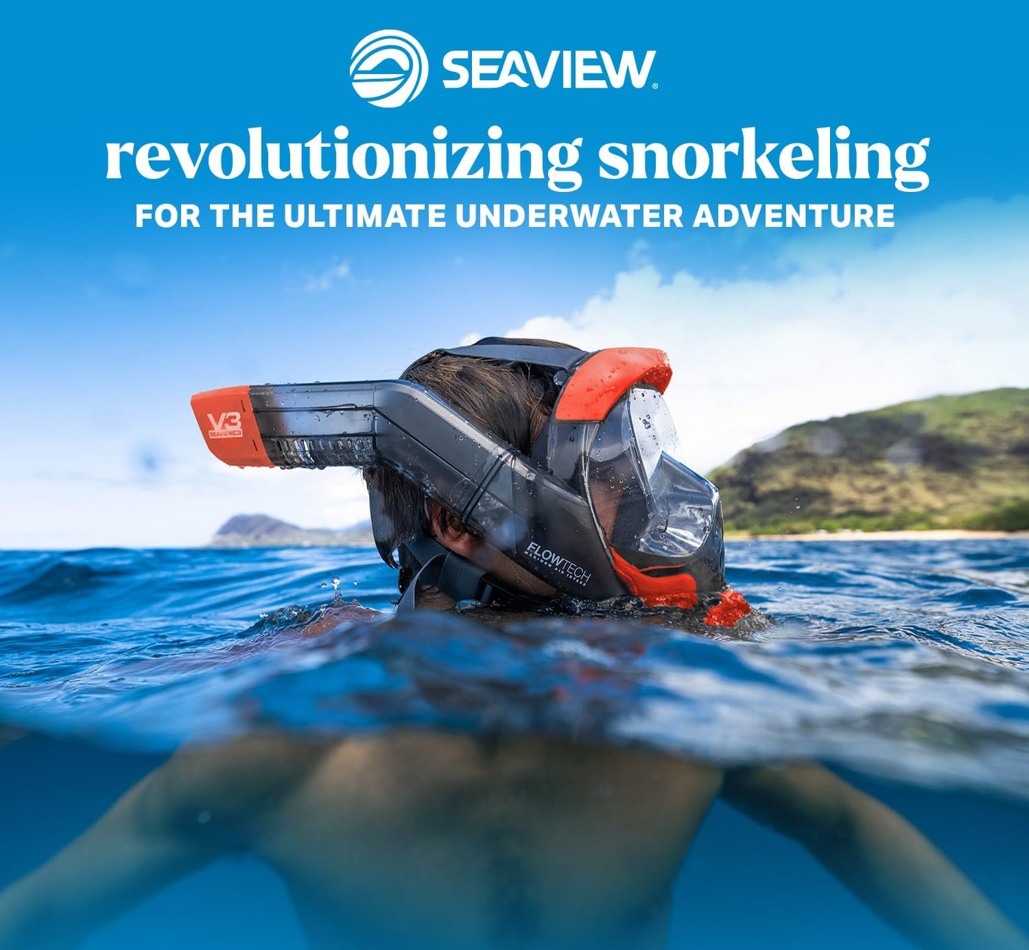 Detalle 2 de Seaview 180 V3 Full Face Snorkel Mask Adult