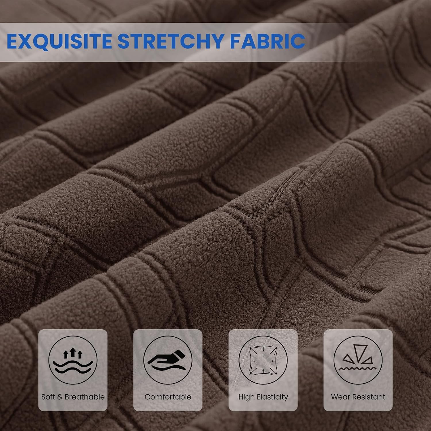 Thumbnail 3 de Ystyle Copri Testiera Letto Matrimoniale/Singolo Elasticizzata universale lavabile (180 cm) – Caffè Chiaro