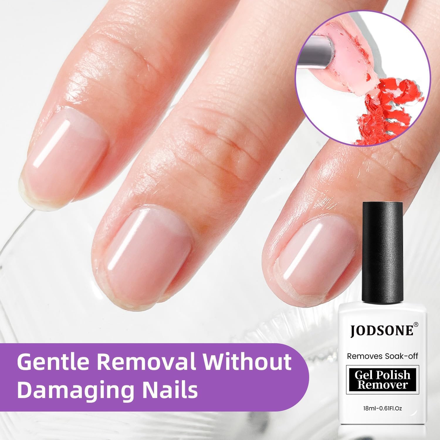 Thumbnail 3 de JODSONE Dissolvant vernis semi‑permanent pour gel, 18 ml — s’élimine sans trempage