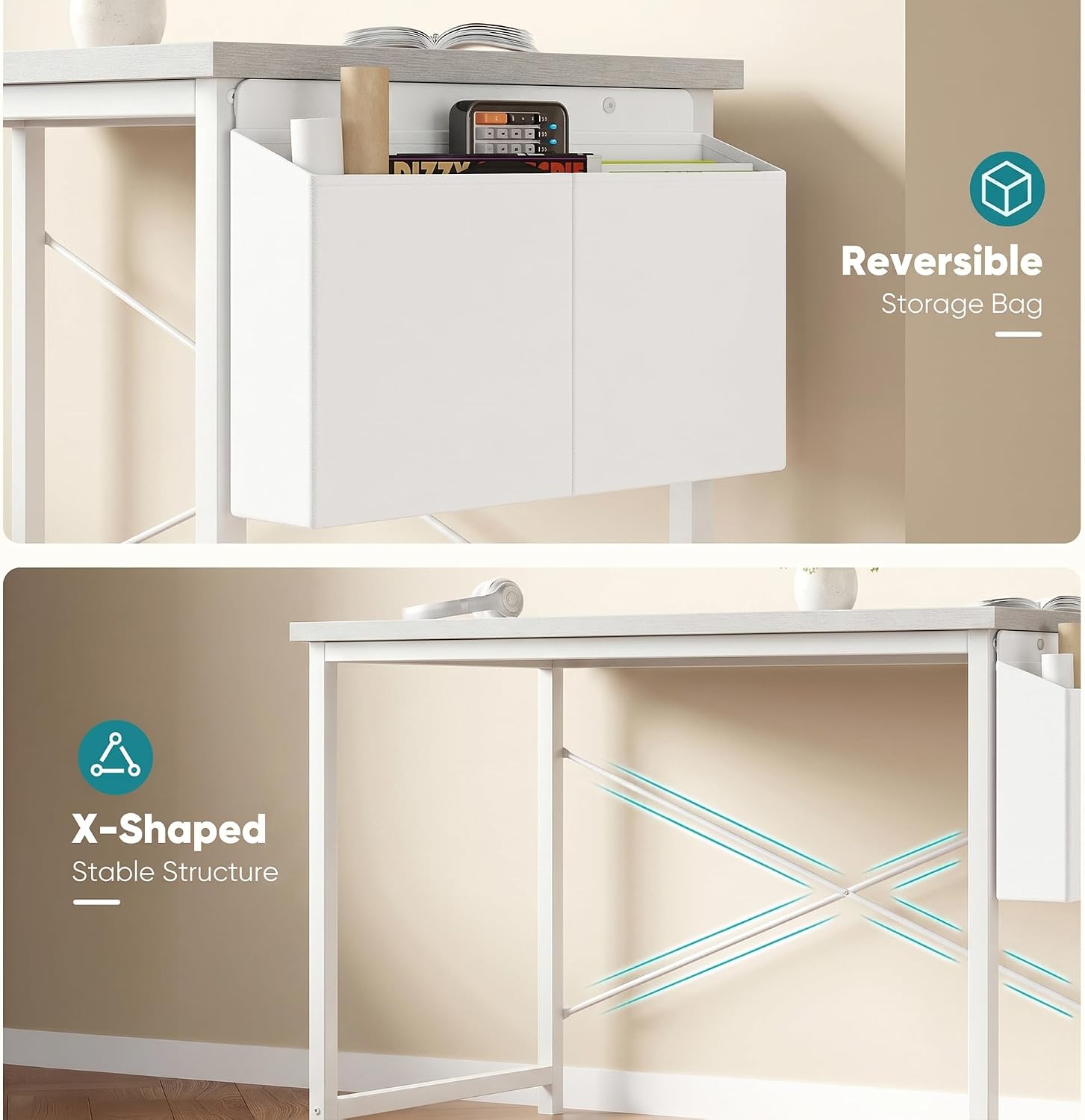 Detalle 2 de Sweetcrispy Computer Desk, 44-Inch