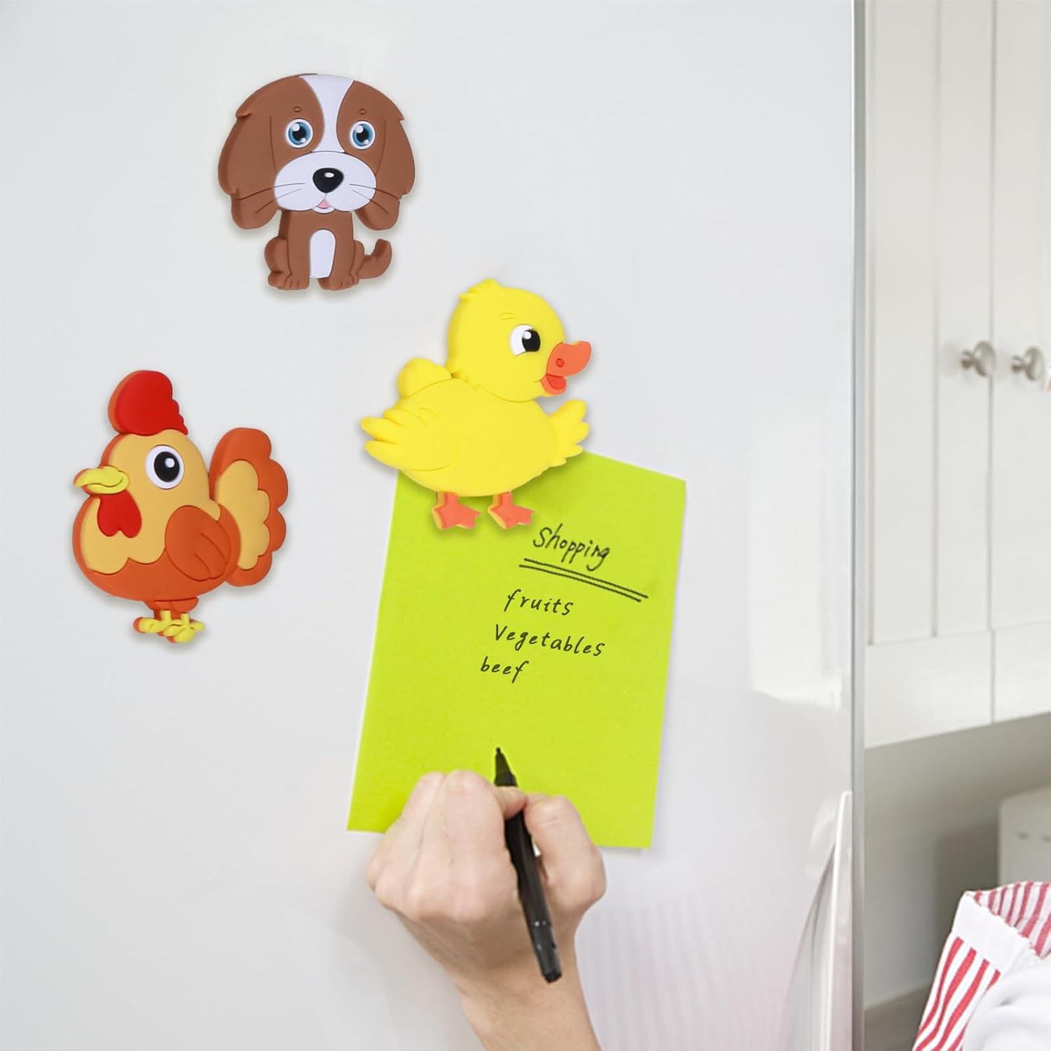Thumbnail 5 de SUPINEEDO Full-Back Magnetic Refrigerator Magnets for Kids (Farm Animals, Ages 1–3)
