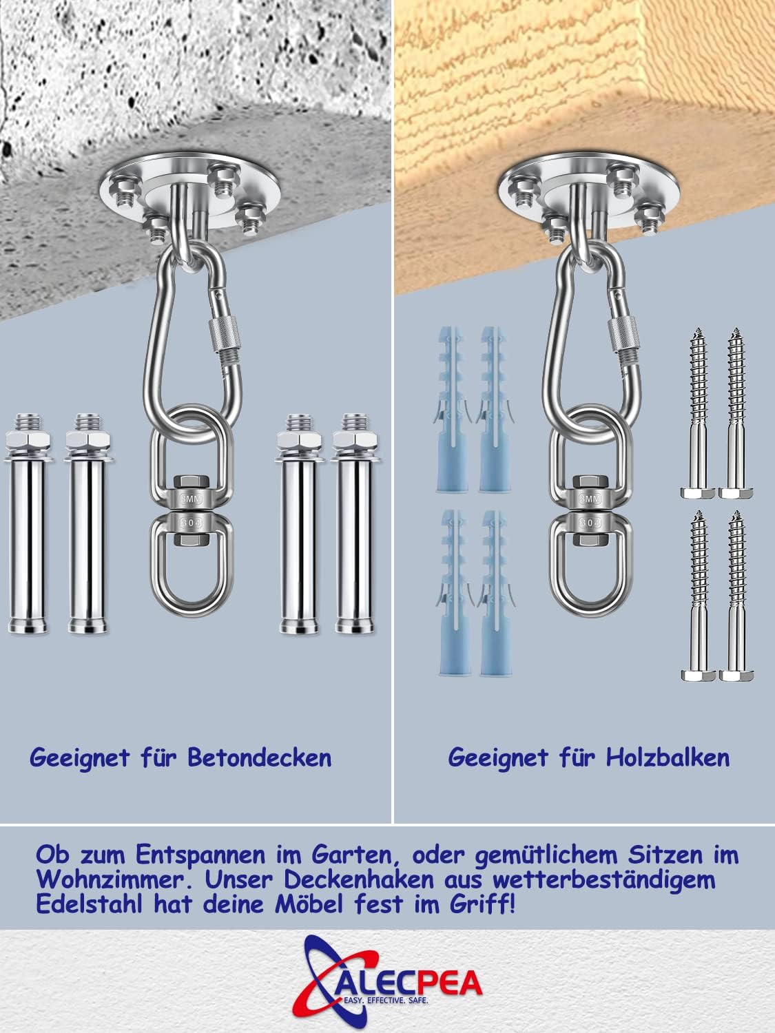 Detalle de ALECPEA Deckenhaken 400 kg