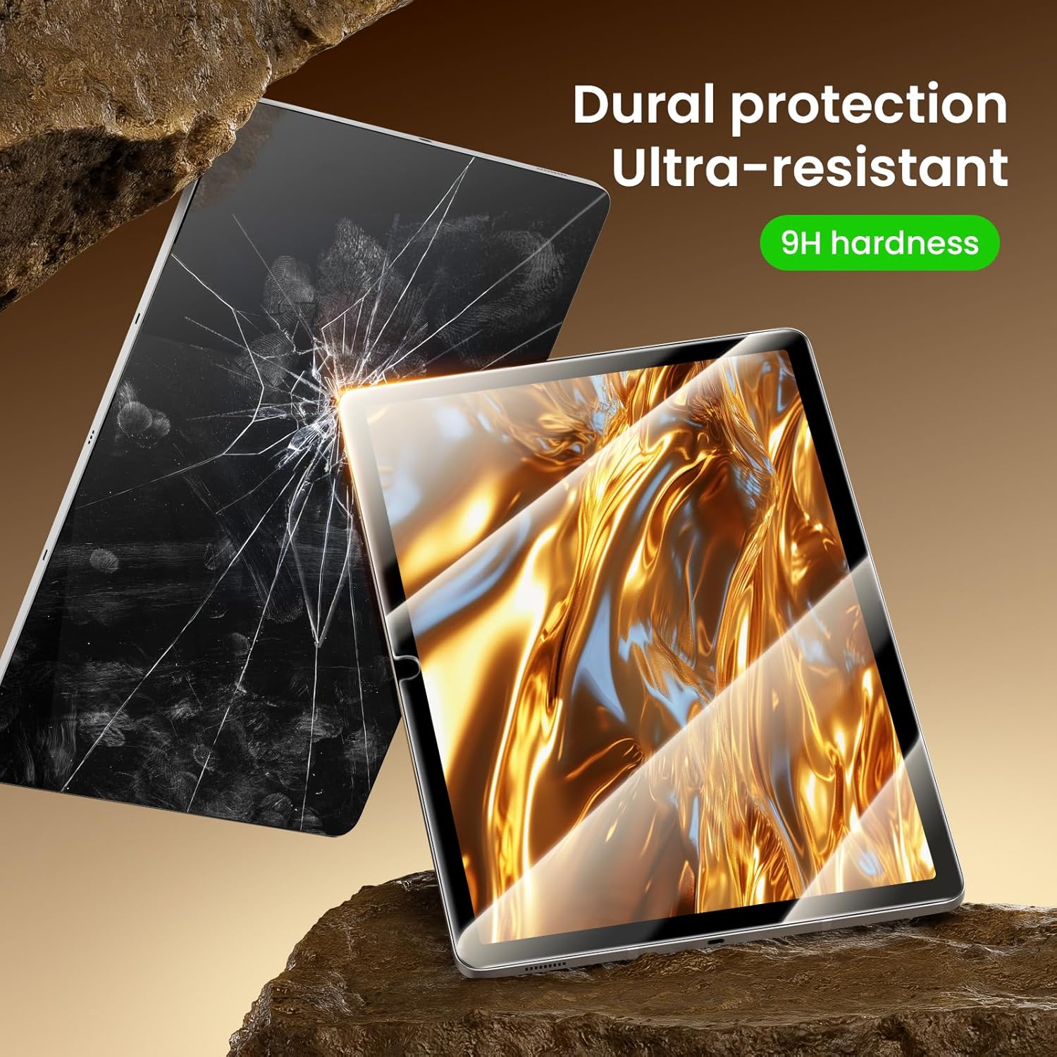 Detalle de ZtotopCases 2-Pack Tempered Glass Screen Protector for Samsung Galaxy Tab S10 FE Plus 13.1" (2025)