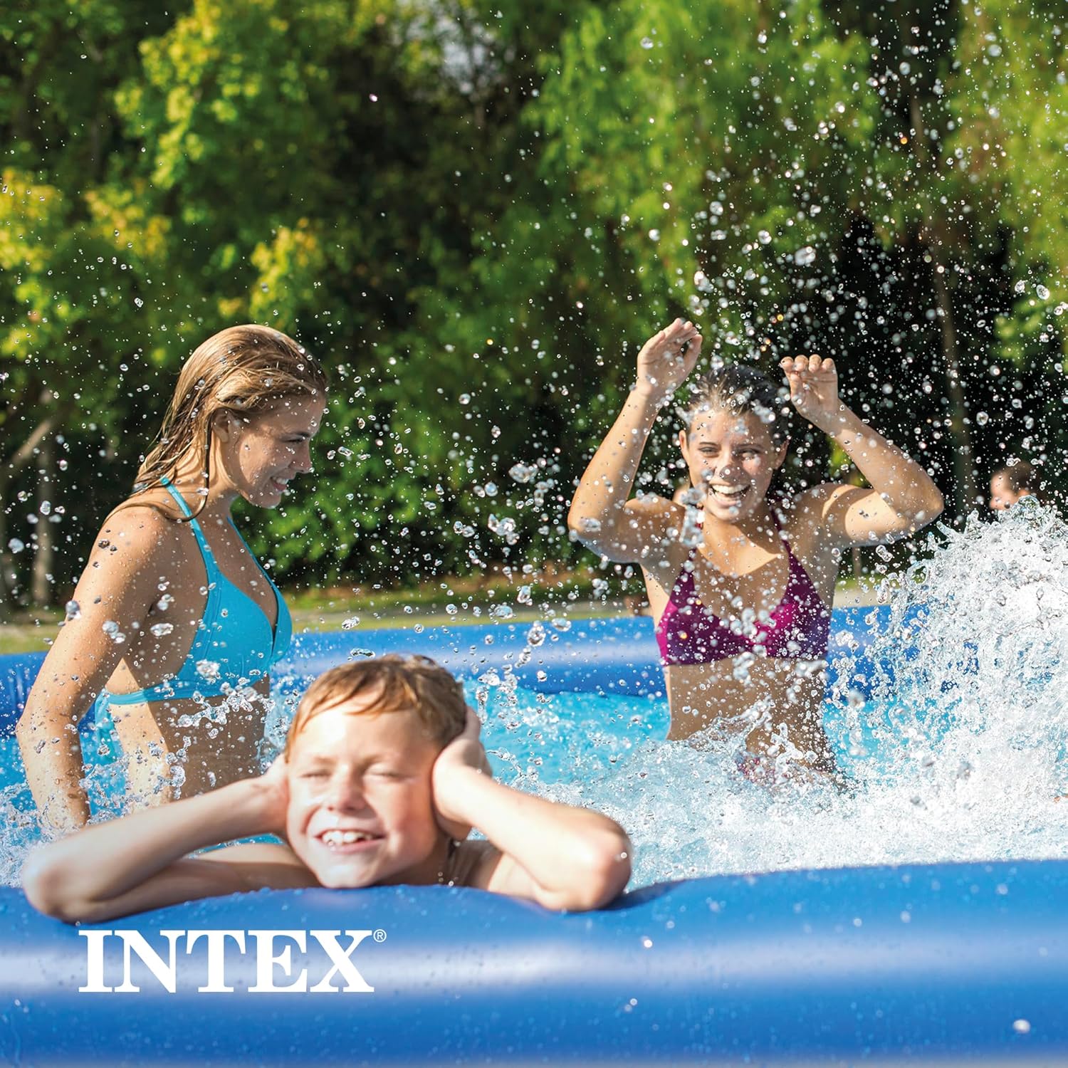 Detalle de Intex Easy Set Pool 305 x 76 cm – Aufstellbecken in Blau, 28120NP