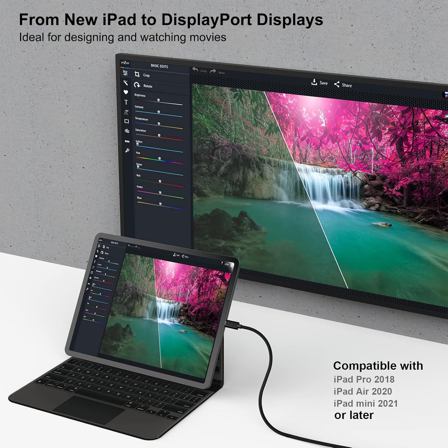 Thumbnail 3 de BENFEI Cavo USB C a DisplayPort 1,8m