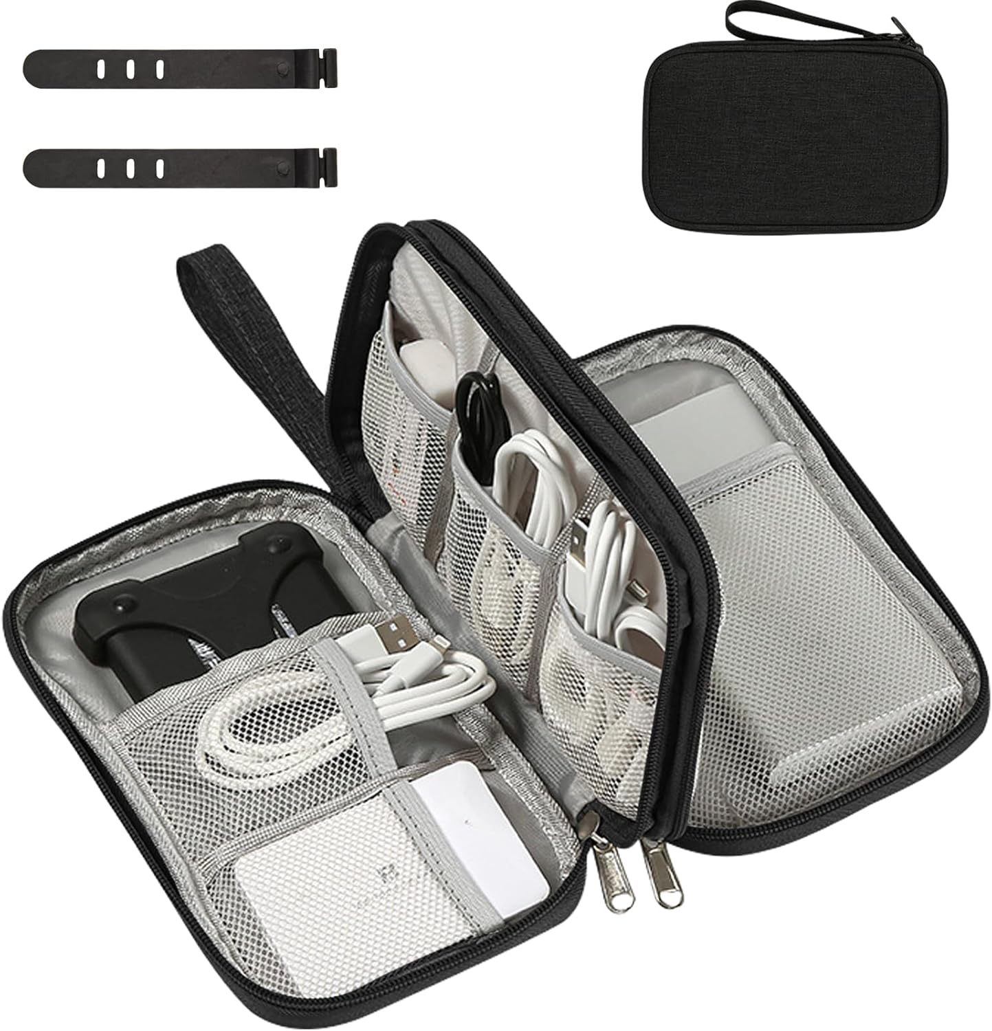 Detalle de OdiuK Kabeltasche 21×13×5 cm für Kabel und Powerbank
