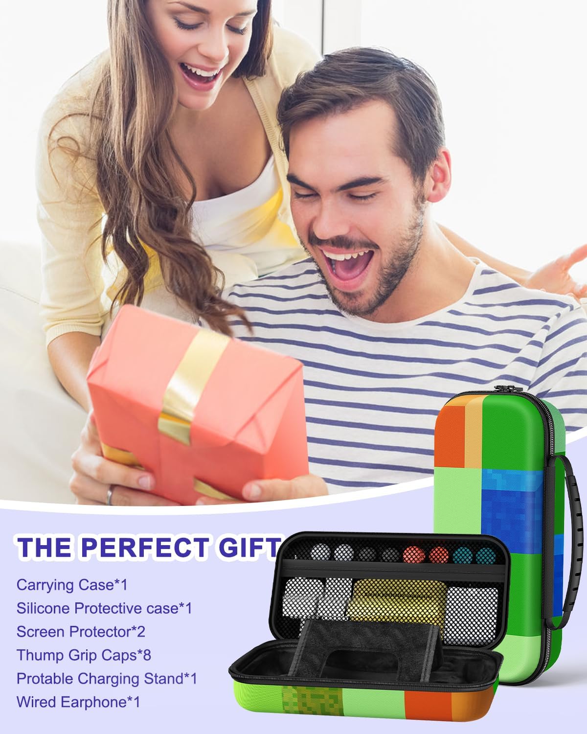 Thumbnail 6 de 14-in-1 Accessories Bundle for PlayStation Portal with Carry Case, Magnetic Charger Dock, Screen Protectors & More