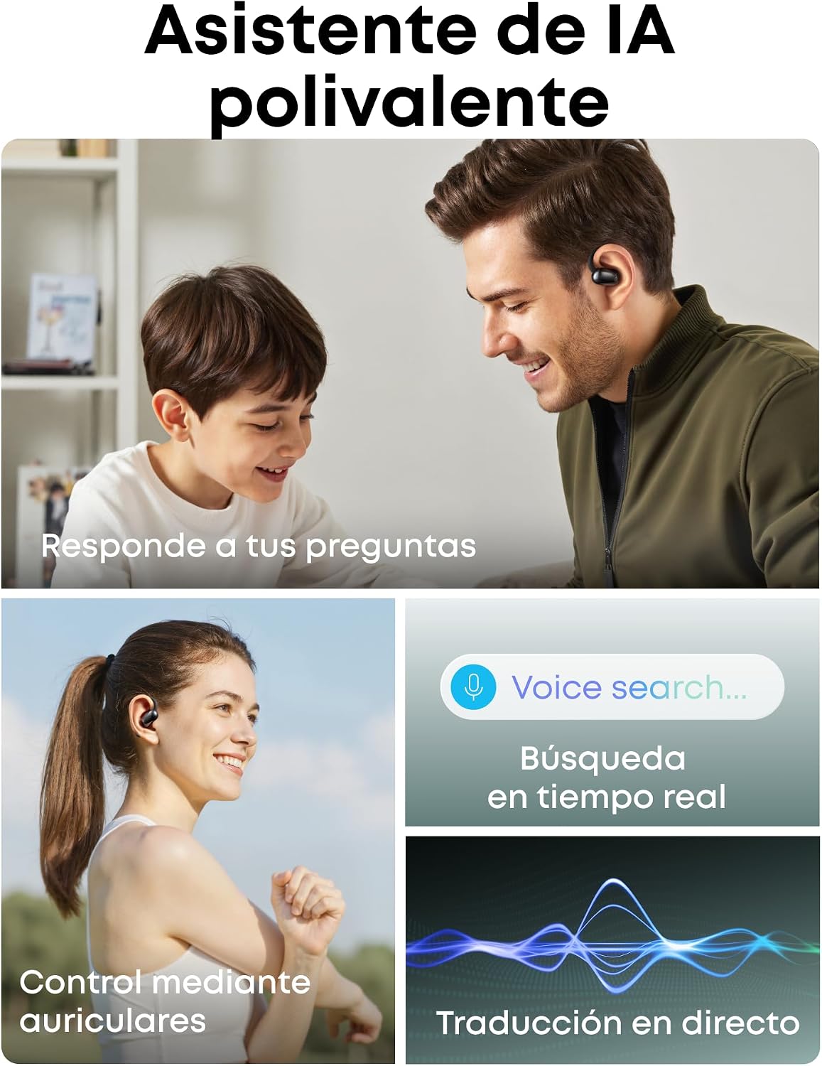 Detalle de Anker AeroFit 2 35H Auriculares open‑ear