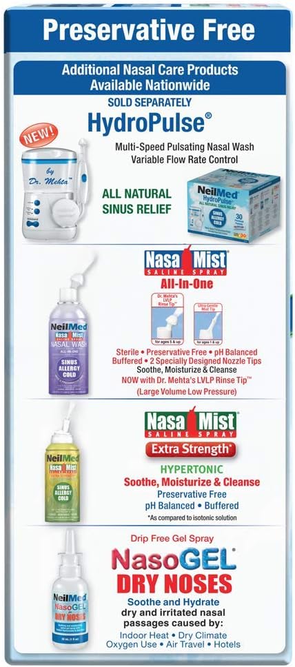 Detalle de NeilMed – Kit di risciacquo Sinus, Colore Bianco