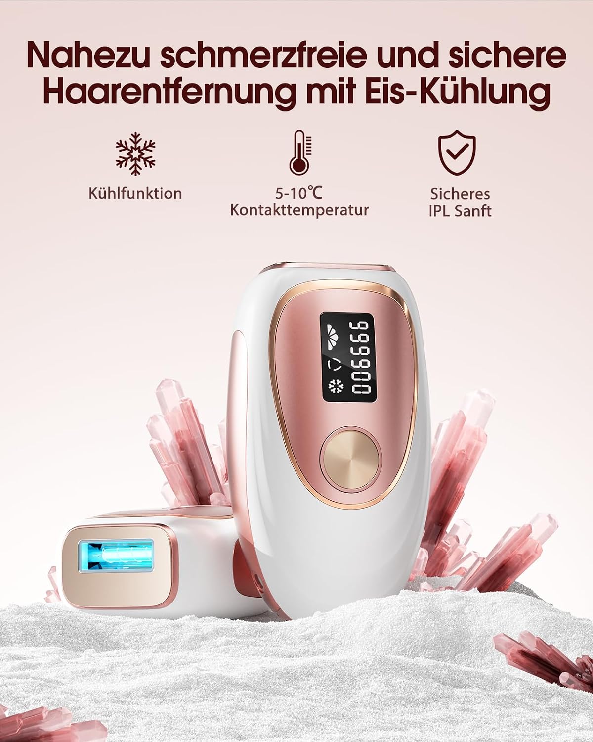 Thumbnail 6 de Haarlosy IPL Gerät zur Haarentfernung mit Kühlfunktion – 999,900 Lichtimpulse, 5 Energiestufen, für Damen und Herren