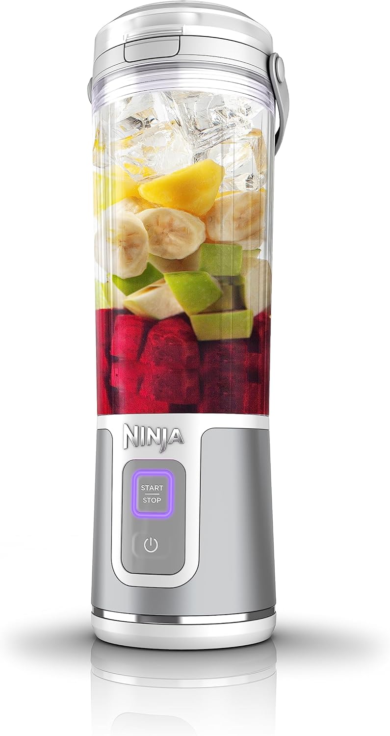 Ninja BC151WH Blast Portable Blender: Cordless 18oz Personal Blender for Shakes & Smoothies